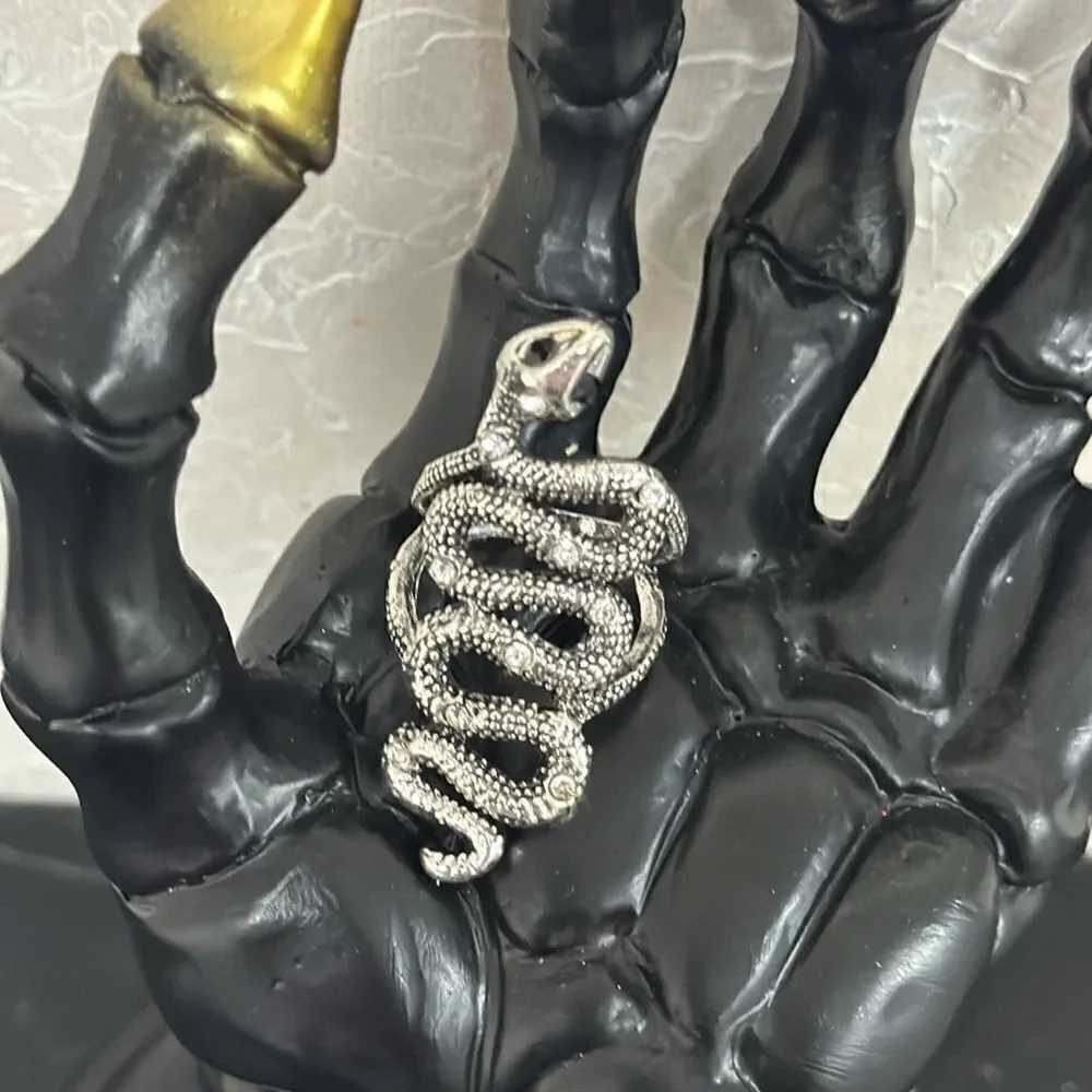 Silver snake ring